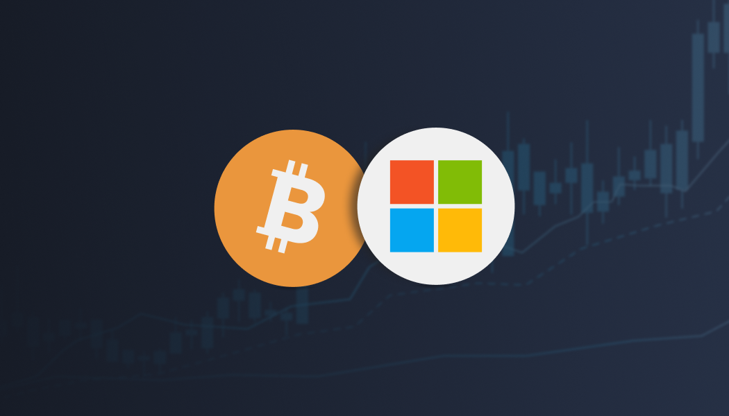 Microsoft, Bitcoin, Amazon – equities and crypto coming together?